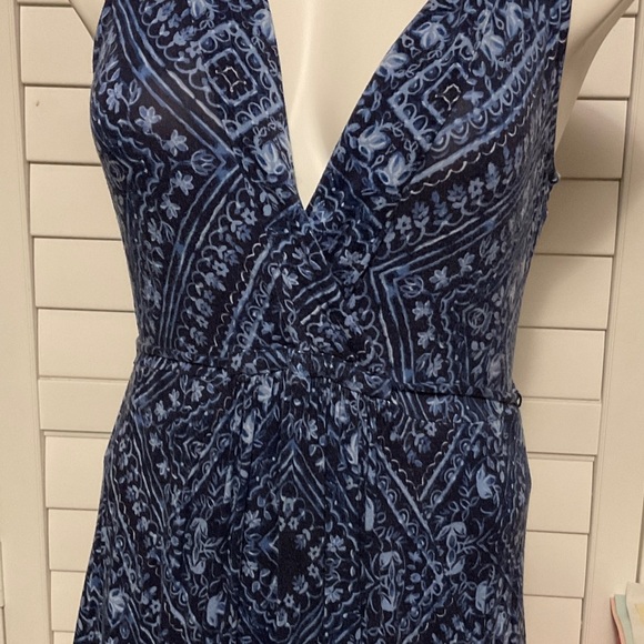 Motherhood Maternity Navy Patterned Maxi Dress - Picture 3 of 9